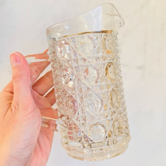 Vintage Federal Glass Windsor Clear Pint Pitcher - Picture 2 of 4